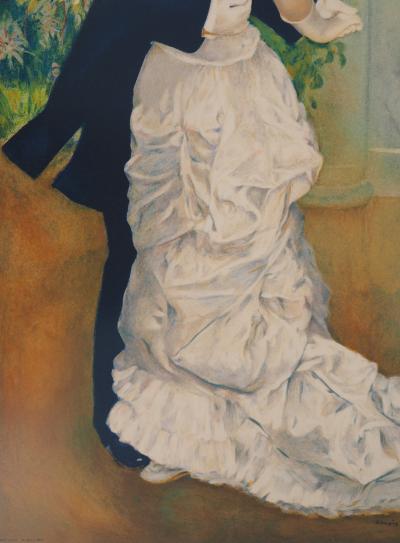 Pierre-Auguste RENOIR (d’après) : Danse dans la ville - Lithographie Signée 2