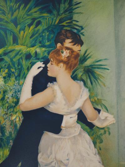 Pierre-Auguste RENOIR (d’après) : Danse dans la ville - Lithographie Signée 2
