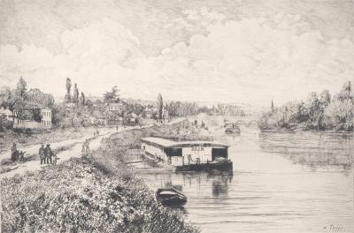 Alfred TAIÉE : Péniche 