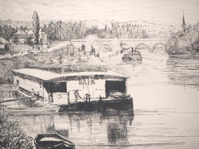 Alfred TAIÉE : Péniche 