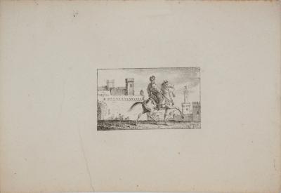 Charles-Antoine VERNET : Croquis de chevaux - Lot de 5 Lithographies originales signées 2