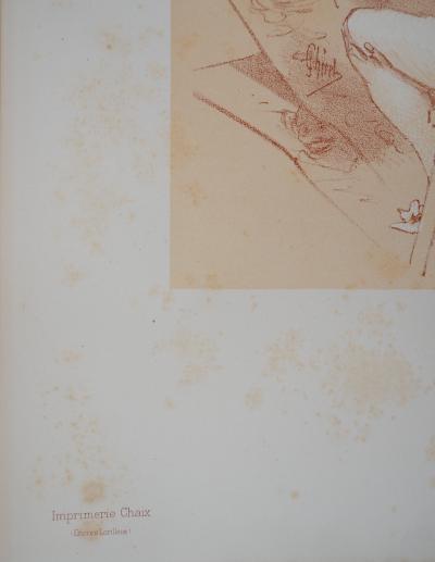 Jules CHERET - Joyeux artiste, 1895 - Lithographie originale signée 2