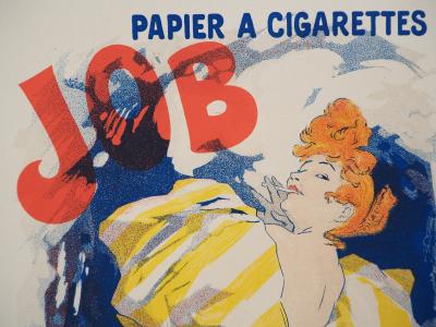 Jules CHERET : Papier à cigarettes Job, 1895 - Lithographie originale signée 2