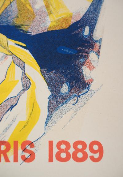 Jules CHERET : Papier à cigarettes Job, 1895 - Lithographie originale signée 2