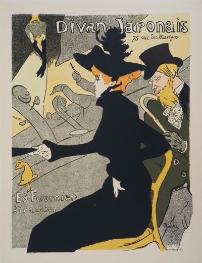 Henri DE TOULOUSE-LAUTREC - Divan Japonais, 1895 - Lithographie signée 2