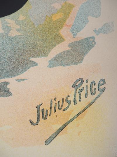Julius Mendes Price : An Artist’s Model, 1895 - Original signed lithograph 2