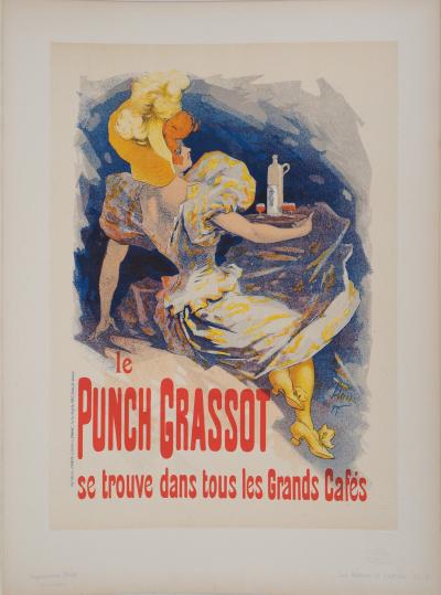 Jules CHERET - Le Punch Grassot, 1895 - Lithographie originale signée, 1895 2