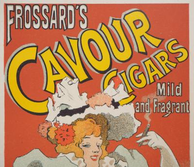 Georges MEUNIER : Frossard’s Cavour Cigars, 1895 - Lithographie originale signée 2