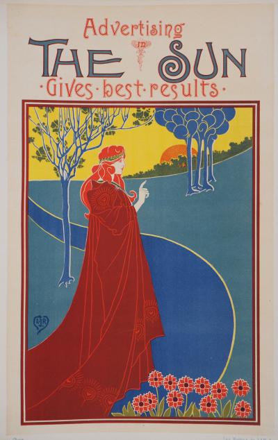 Louis John RHEAD - Soleil, 1895 - Lithographie originale signée 2