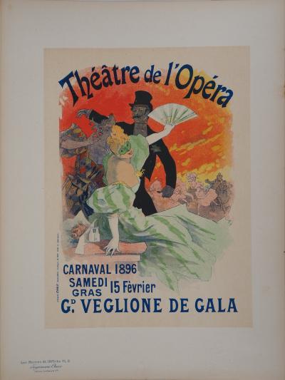 Jules CHERET - Théâtre de l’Opéra, 1895 - Lithographie originale signée 2