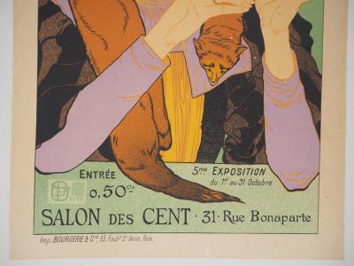 Georges DE FEURE  - Salon des Cent, 1895 - Lithographie originale signée 2