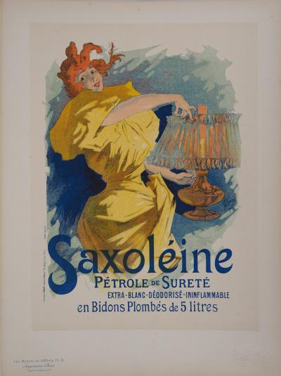 Jules CHÉRET: Saxoléine - Original signed lithograph, 1895 2