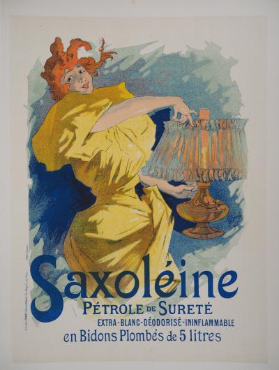 Jules CHÉRET: Saxoléine - Original signed lithograph, 1895 2