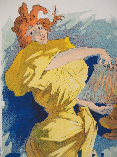 Jules CHÉRET: Saxoléine - Original signed lithograph, 1895 2