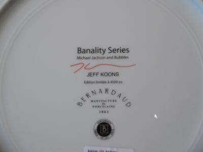 Jeff KOONS (d’après) - Banality Séries, 2013 - Assiette en porcelaine Bernardaud 2