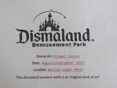 BANKSY (after) - I am an IDIOT, Souvenir of Dismaland - Spray paint on canvas 2