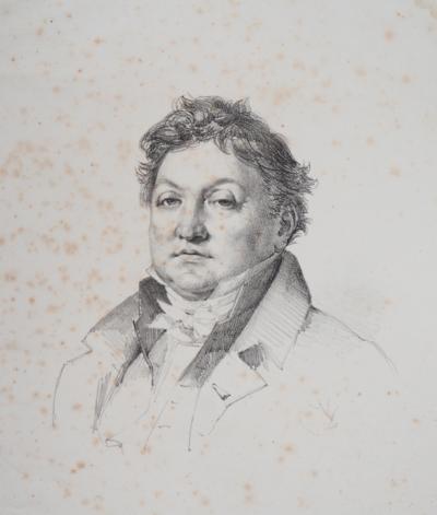 Léon COGNIET : Portrait de Charles Thévenin - Lithographie 2