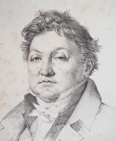 Léon COGNIET : Portrait de Charles Thévenin - Lithographie 2