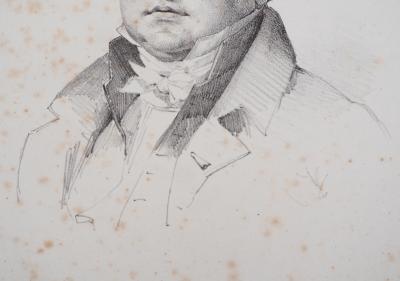 Léon COGNIET : Portrait de Charles Thévenin - Lithographie 2