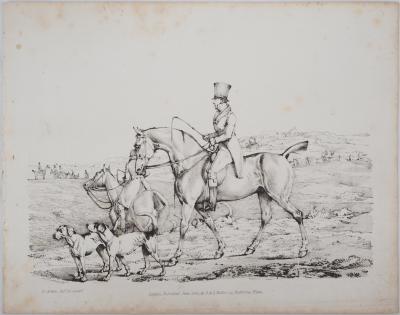 H. ALKEN : La chasse à cour - Lithographie 2