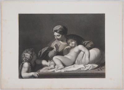 Annibale CARRACCI (d’après) : Le silence - Gravure 2