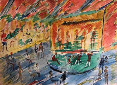 Jean WALLIS - Au Crazy Horse, 1994 - Acrylique signée 2