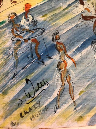 Jean WALLIS - Au Crazy Horse, 1994 - Acrylique signée 2