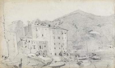 Frédéric HOUBRON - Port de Menton - Dessin au crayon 2