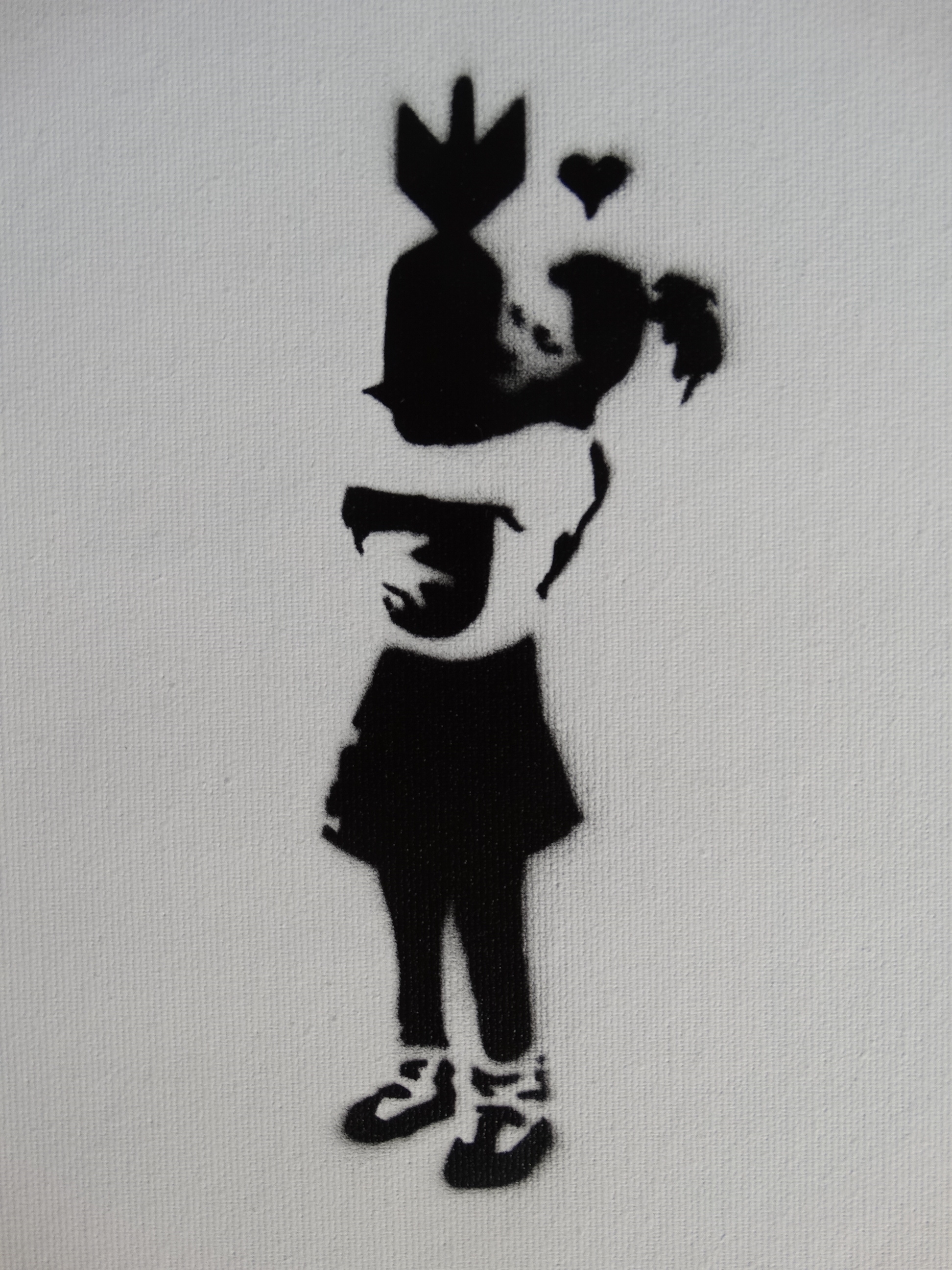 BANKSY Banksy, Spray Paint Stencil on Canvas Original Dismaland