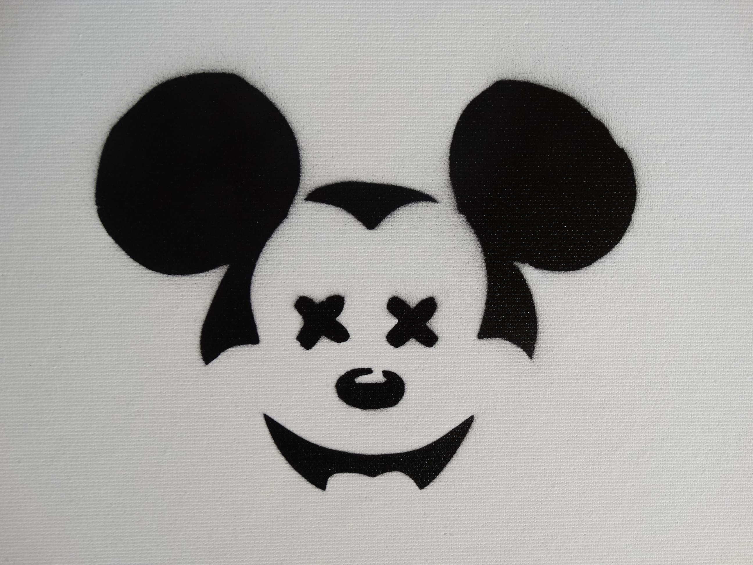 BANKSY (after) - Spray Paint Stencil on Canvas - Original