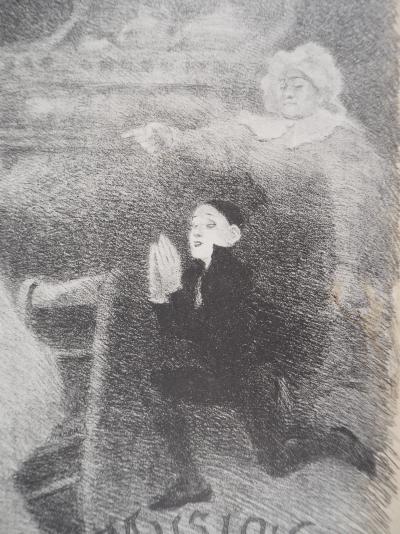 Adolphe WILLETTE - Enfant prodigue, 1895 - Lithographie originale signée 2
