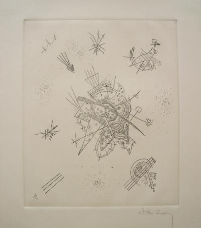 Wassily Kandinsky - Kleine Welten 10, 1922 - Gravure à la pointe sèche signée à la main 2