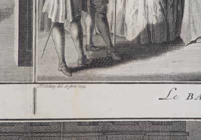 William HOGARTH et  J.V. SCHLEY : Scènes de vie - Gravure 2