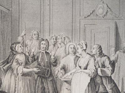 William HOGARTH et  J.V. SCHLEY : Scènes de vie - Gravure 2