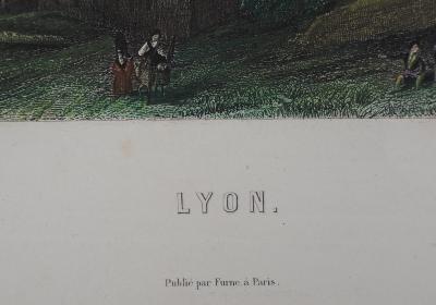 ROUARGUE frères : Vieux Lyon et Quais du Rhone - Gravure 2