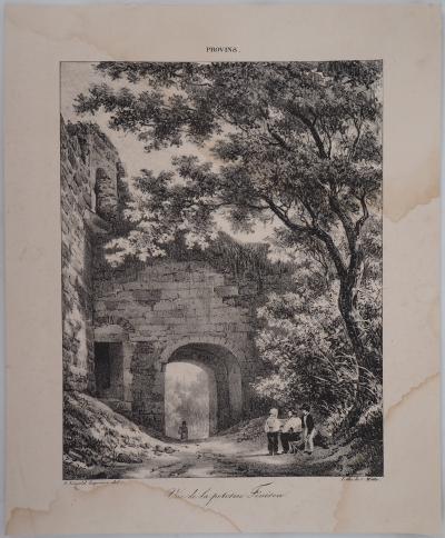 R. Léopold LEPRINCE (d’après) : Vue de la poterne Fénéron - Lithographie 2