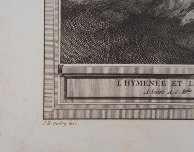 Jean-Baptiste OUDRY (d’après) : L’hymenée et l’amour - Gravure 2