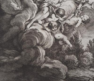 Jean-Baptiste OUDRY (d’après) : L’hymenée et l’amour - Gravure 2