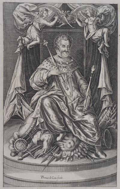 Thomas de LEU : Portrait d’Henri IV - Gravure 2