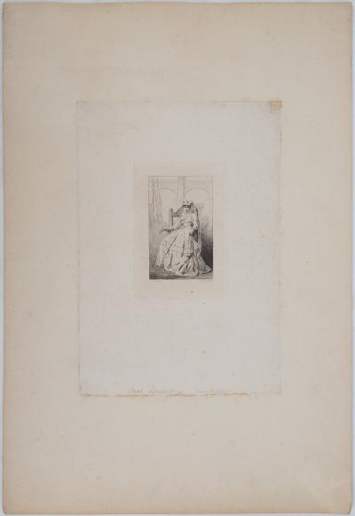 Léon GAUCHEREL : Portrait de Sarah Bernhardt - Gravure 2