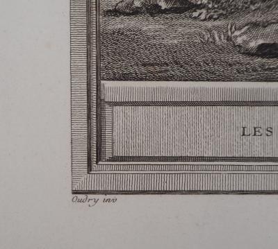 Jean-Baptiste OUDRY (d’après) : Les deux mulets - Gravure 2