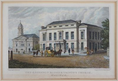Nathaniel WHITTOCK (after) : The assembly rooms & Trinity church - Gravure 2