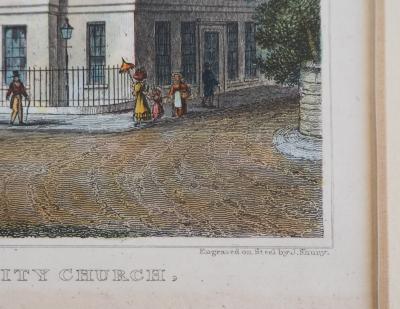 Nathaniel WHITTOCK (after) : The assembly rooms & Trinity church - Gravure 2