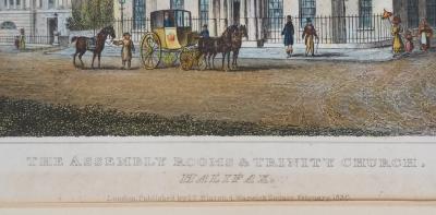 Nathaniel WHITTOCK (after) : The assembly rooms & Trinity church - Gravure 2