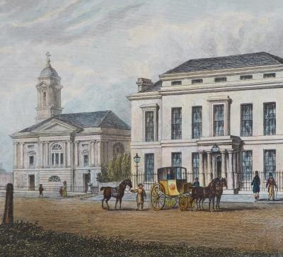 Nathaniel WHITTOCK (after) : The assembly rooms & Trinity church - Gravure 2