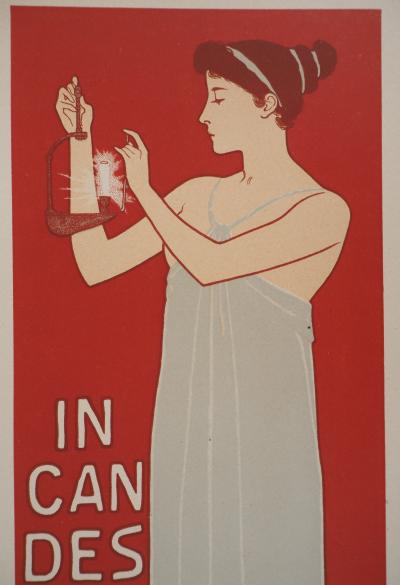 Maurice RÉALIER-DUMAS : Déesse de la lumière, 1895 - Lithographie originale signée 2