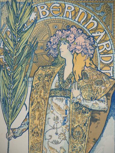 Alfons Mucha : Gismonda (Sarah Bernhardt) - Lithographie signée, 1895 2