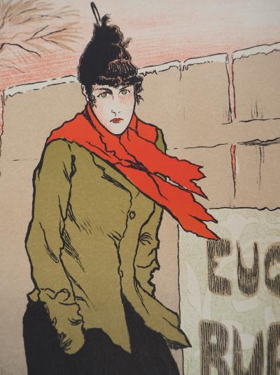 Lucien METIVET : Eugénie Buffet, 1895 - Lithographie originale signée 2