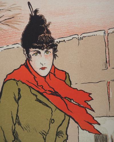 Lucien METIVET : Eugénie Buffet, 1895 - Lithographie originale signée 2