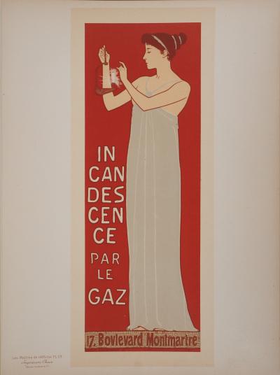 Maurice RÉALIER-DUMAS : Déesse de la lumière - Lithographie originale signée, 1895 2